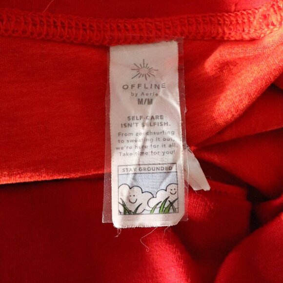 OFFLINE by Aerie The Hugger Women's M Orange High Rise Stretch Pocket Leggings - Picture 11 of 14